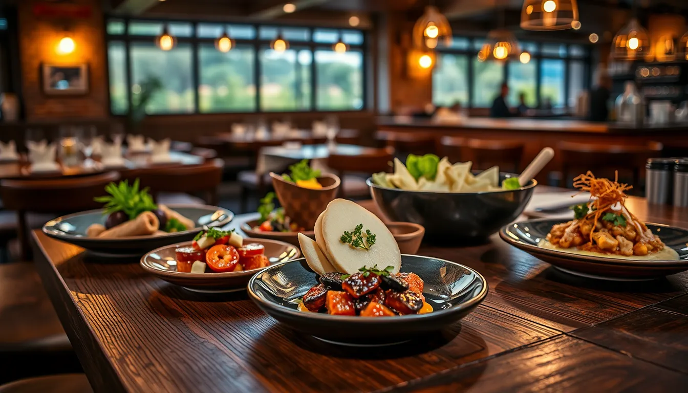 Elegant restaurant food photography