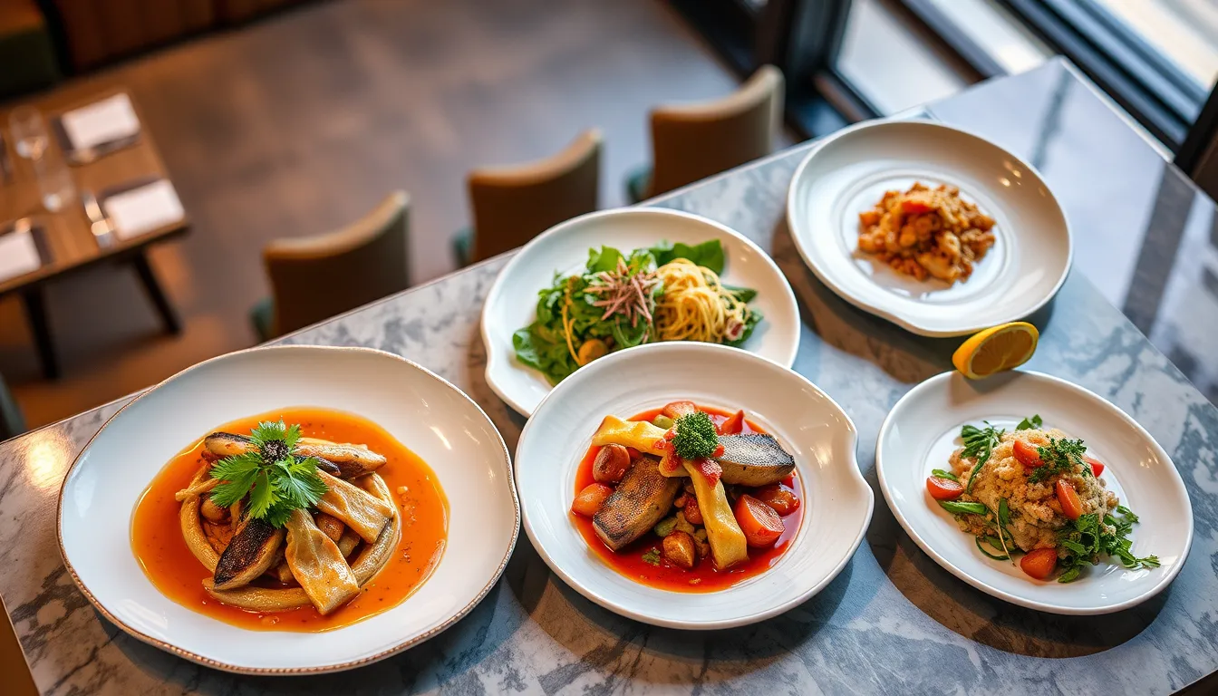 AI-generated gourmet food menu